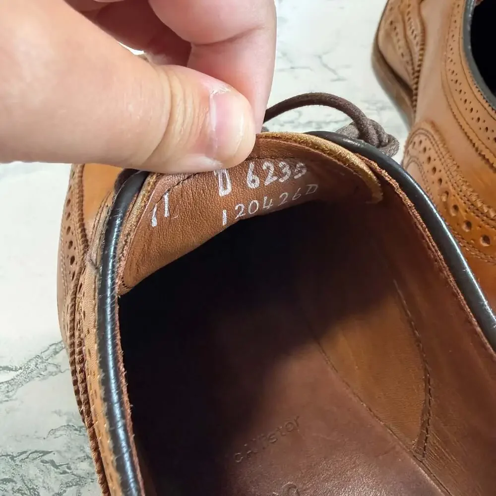 Allen Edmonds Men 11D Mcallister Wingtip Oxford Dress Shoe Business Casual Brown